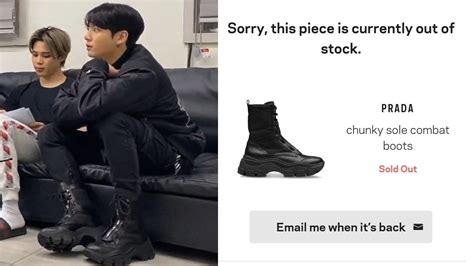 jungkook prada boots price|Jungkook Prada monster boots.